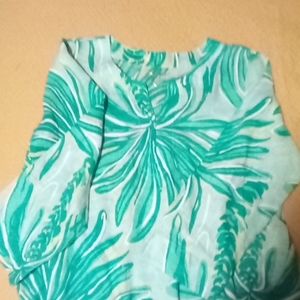 Lilly Pulitzer palm tree tunic size XL